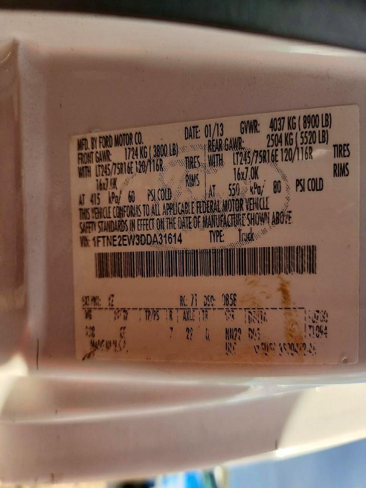 2013 Ford E250 Delivery van