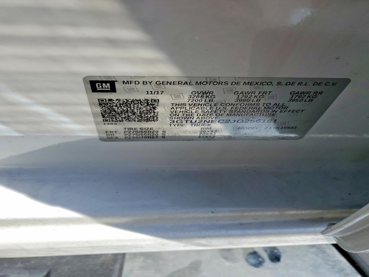 2018 GMC Sierra K1500 SLT