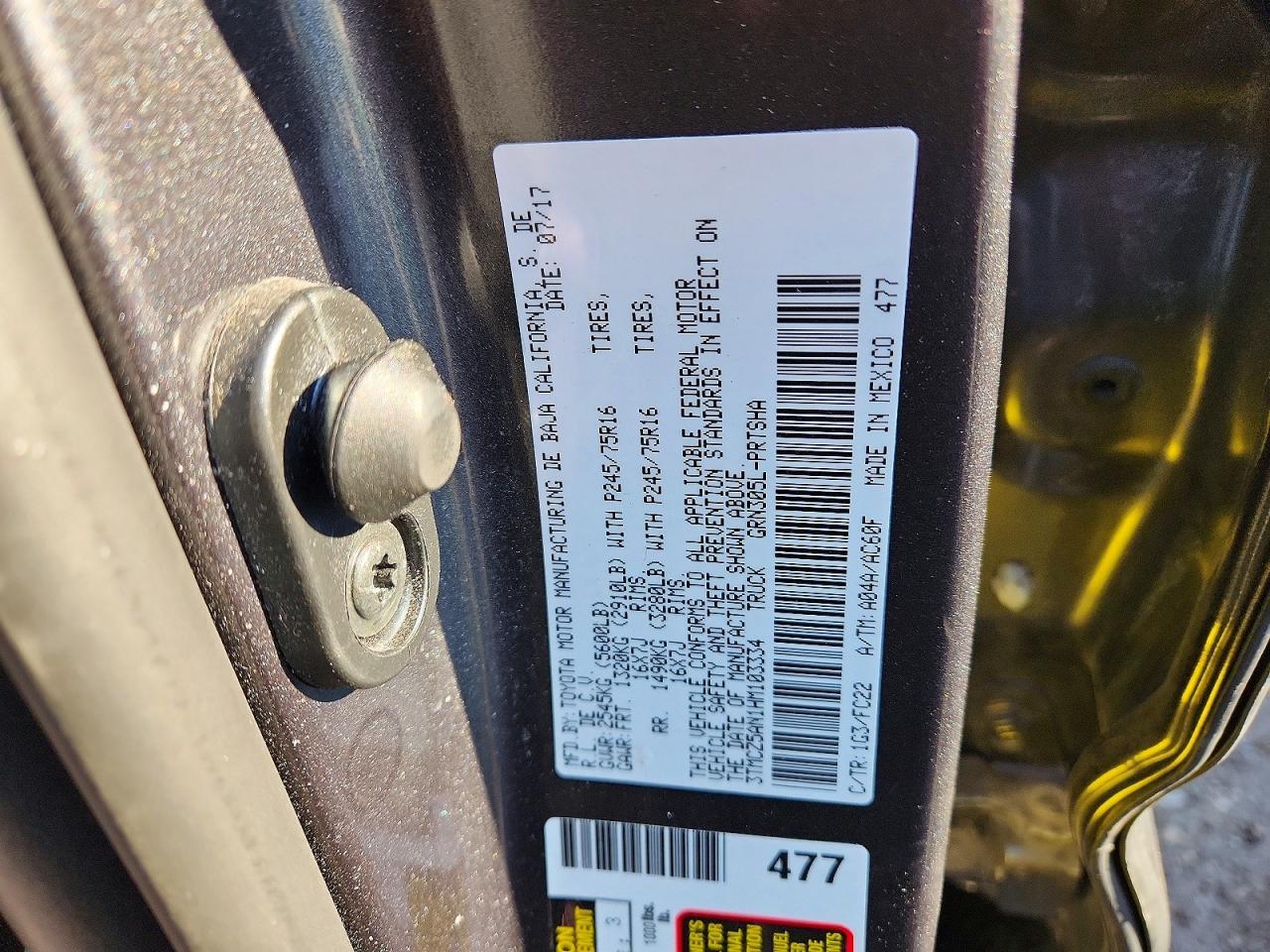 2017 Toyota Tacoma SR5 V6