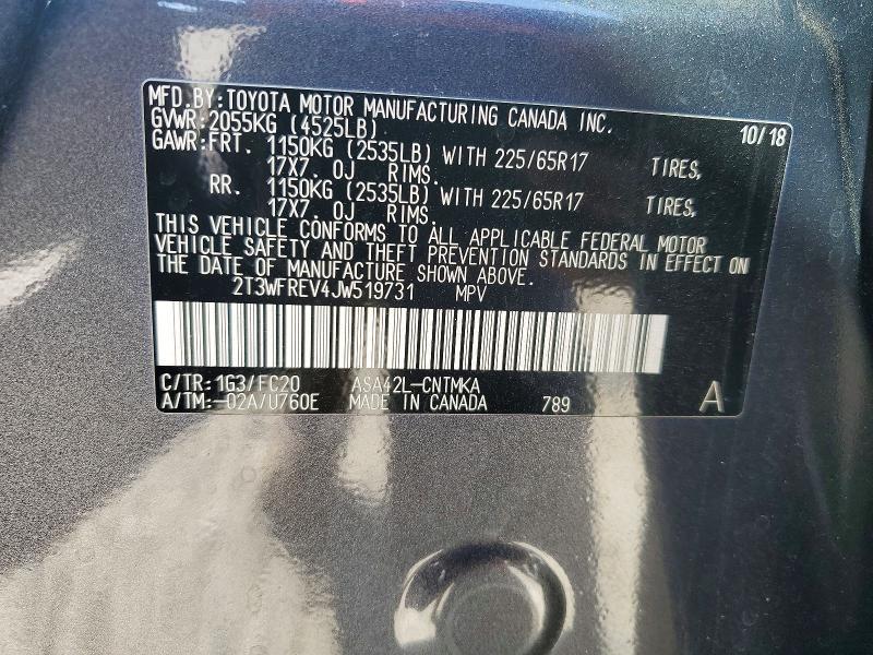 2018 Toyota Rav4 xle