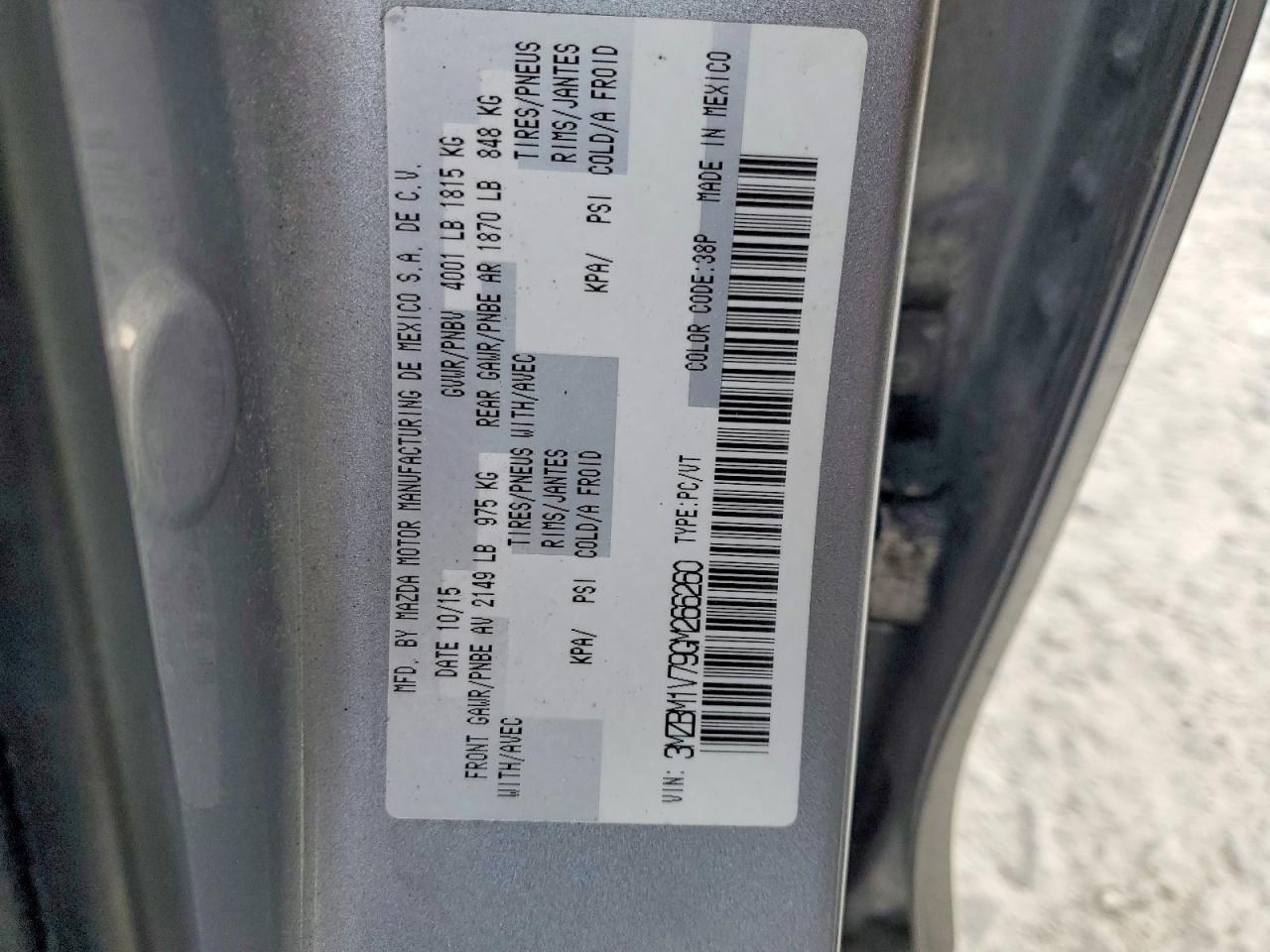 2016 Mazda 3 gs sky 4DR