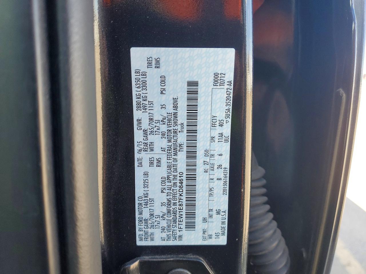 2015 Ford F150 Supercrew