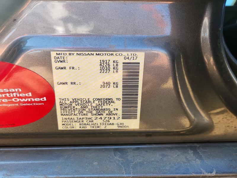 2017 Nissan Altima 2.5 sr