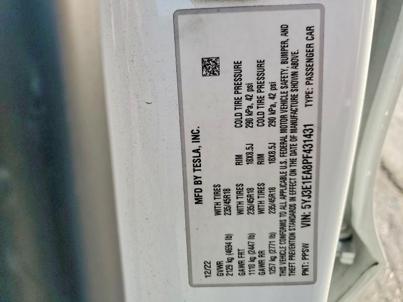 2023 Tesla Model 3