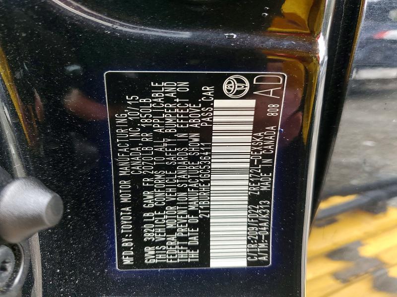 2016 Toyota Corolla s Special Edition