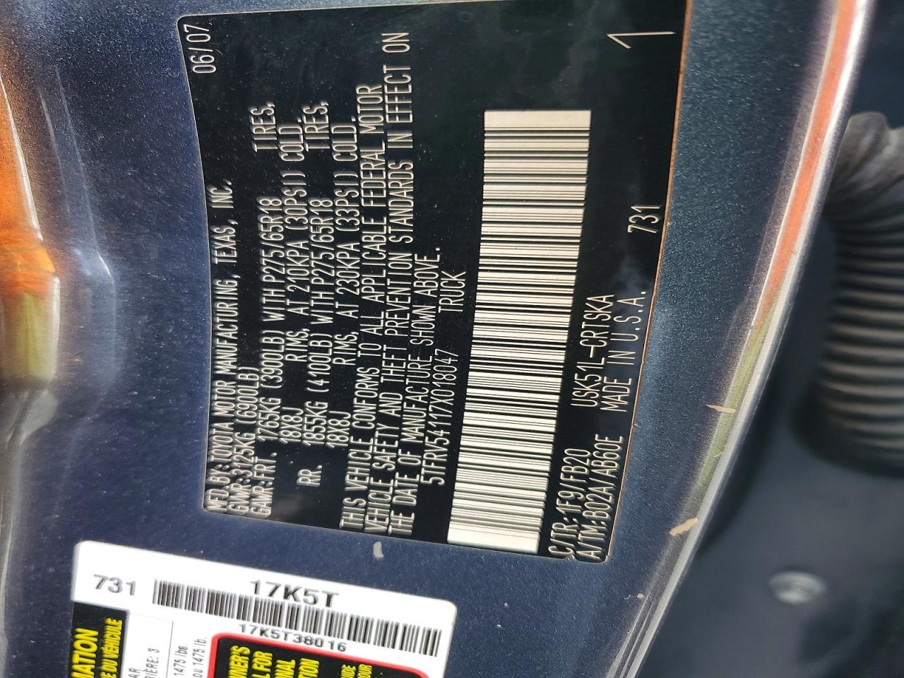 2007 Toyota Tundra SR5