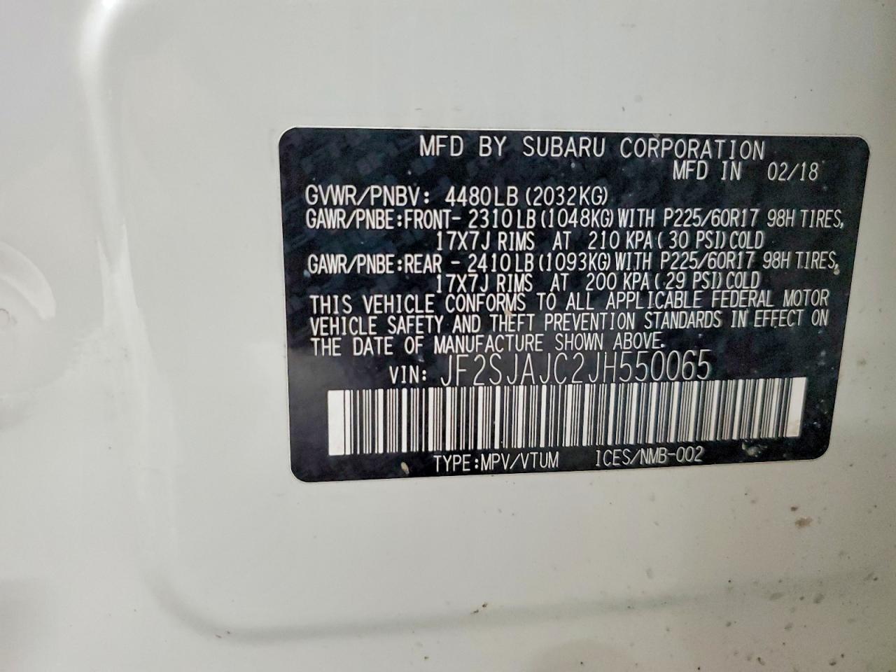 2018 Subaru Forester 2.5i Limited