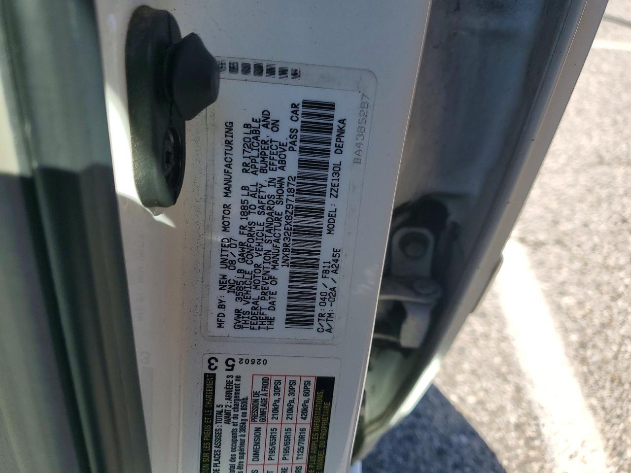 2008 Toyota Corolla le