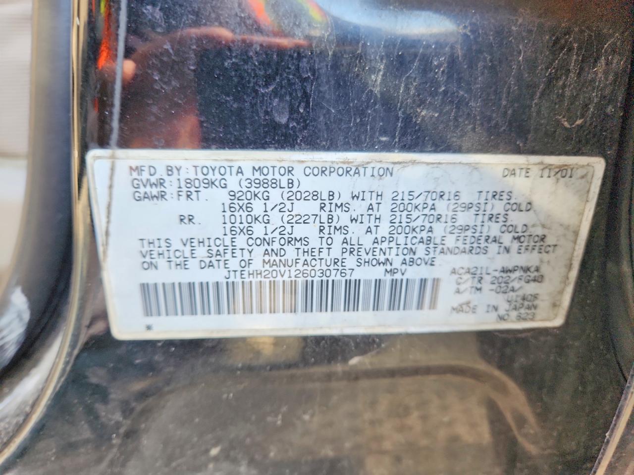 2002 Toyota Rav4 Base