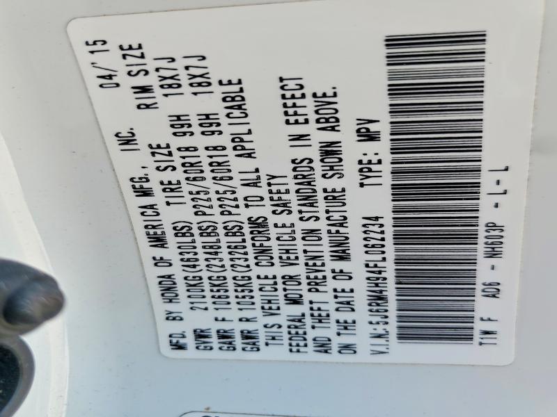 2015 Honda Cr-v Touring