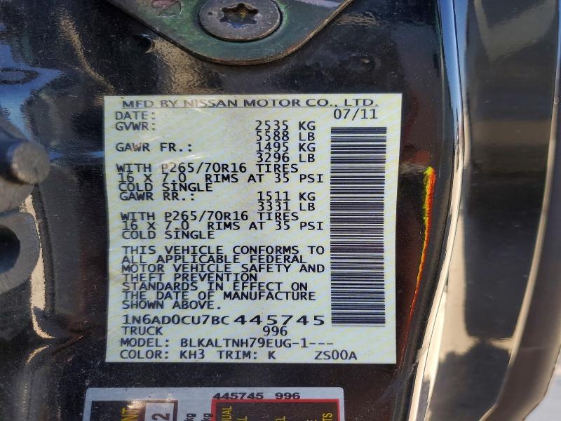 2011 Nissan Frontier SV V6