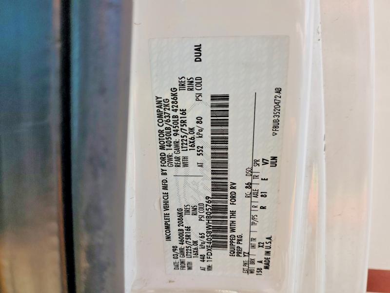 1998 Ford Econoline E450 Super Duty Cutaway Van RV