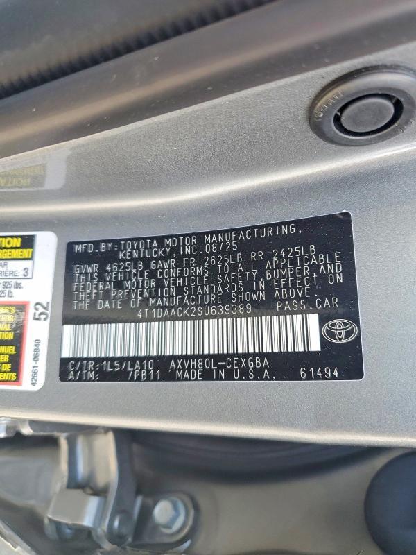 2025 Toyota Camry xle