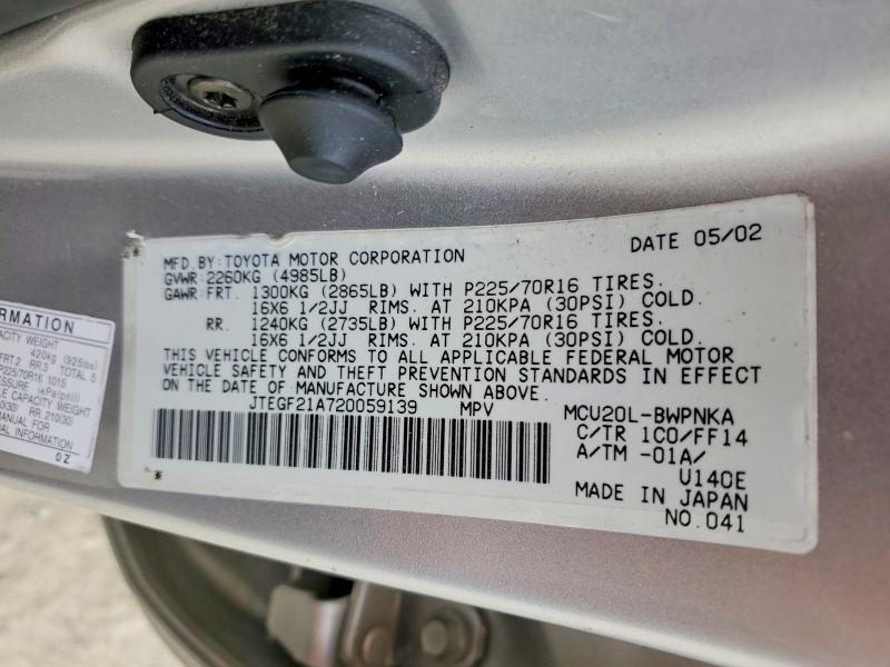 2002 Toyota Highlander Limited