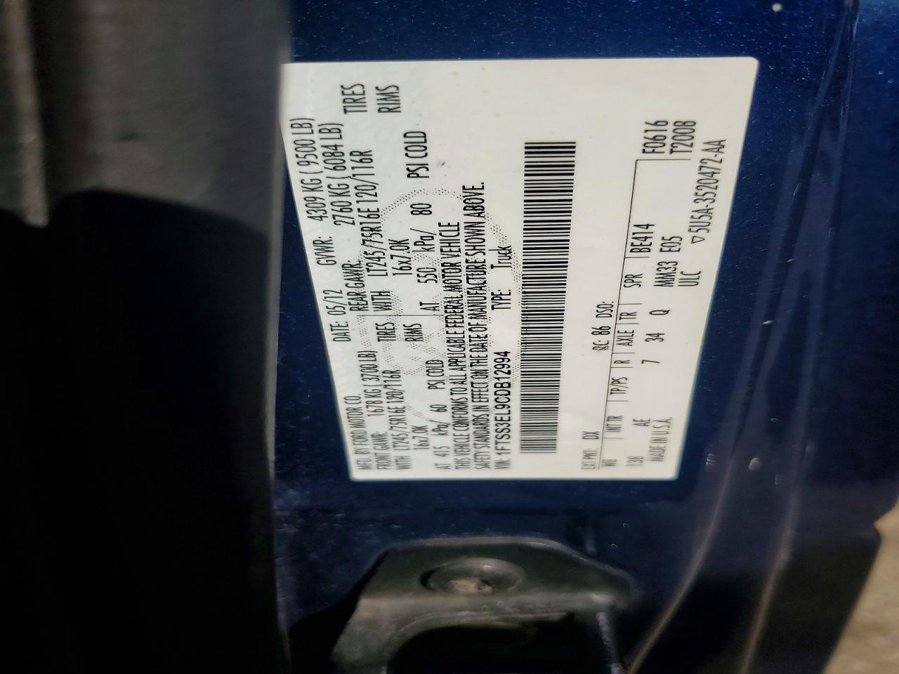 2012 Ford Econoline E350 Super Duty Van