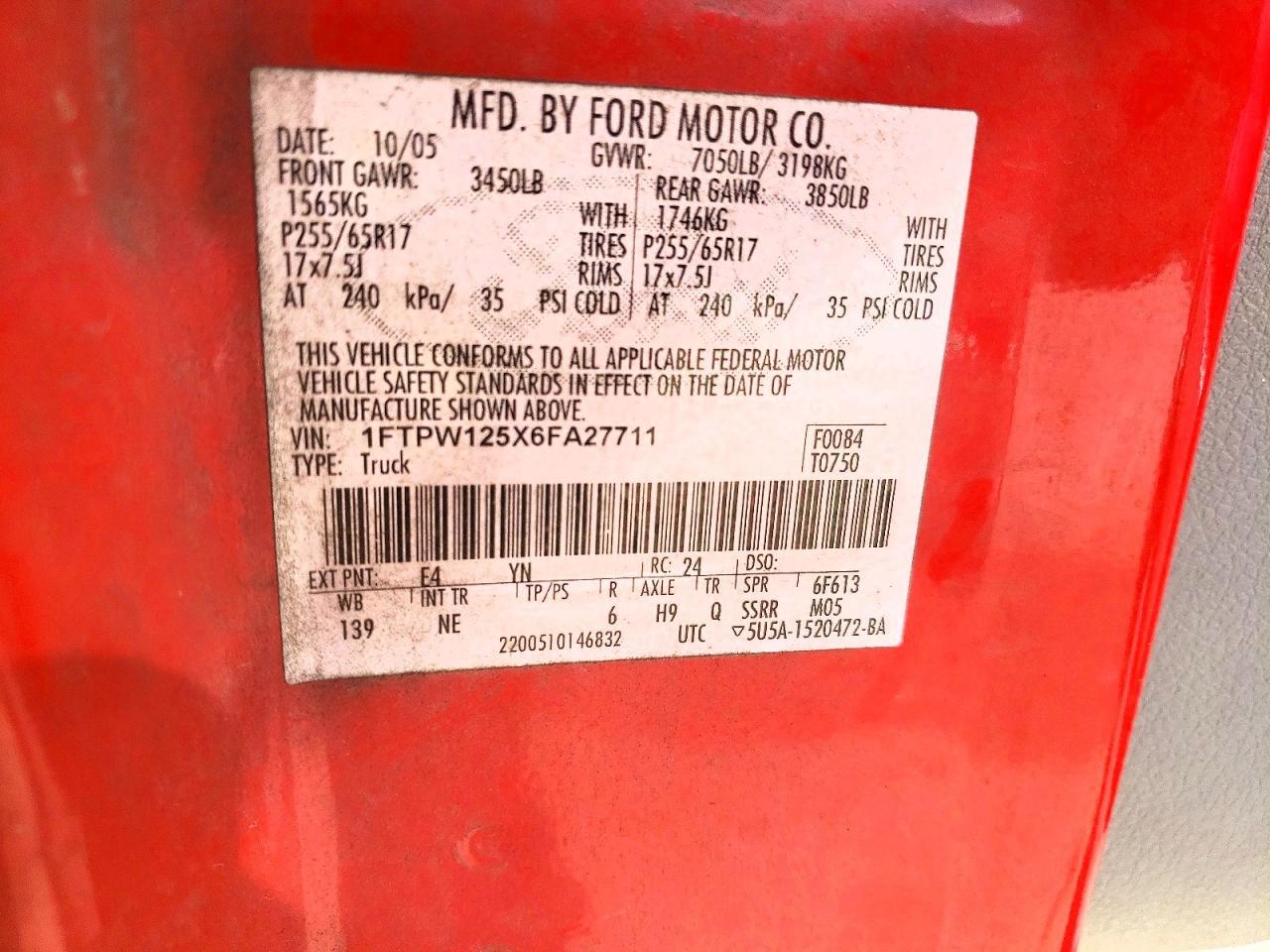 2006 Ford F150 Supercrew