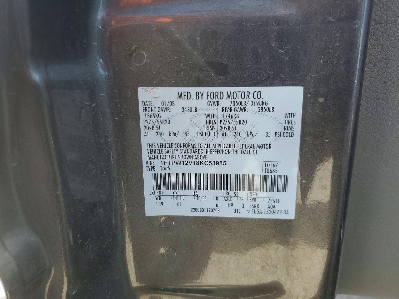 2008 Ford F150 Supercrew