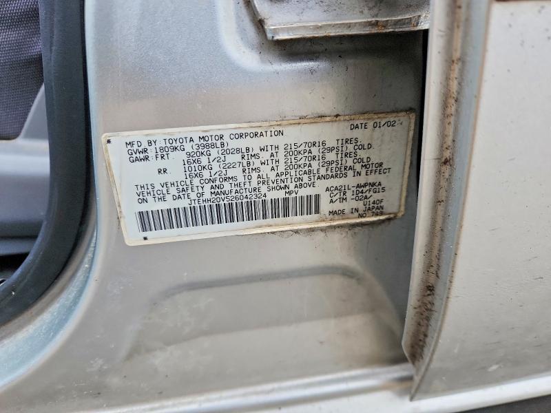 2002 Toyota Rav4 Base