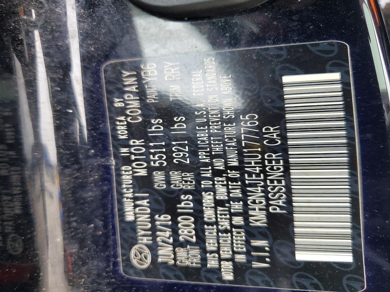 2017 Genesis G80 3.8