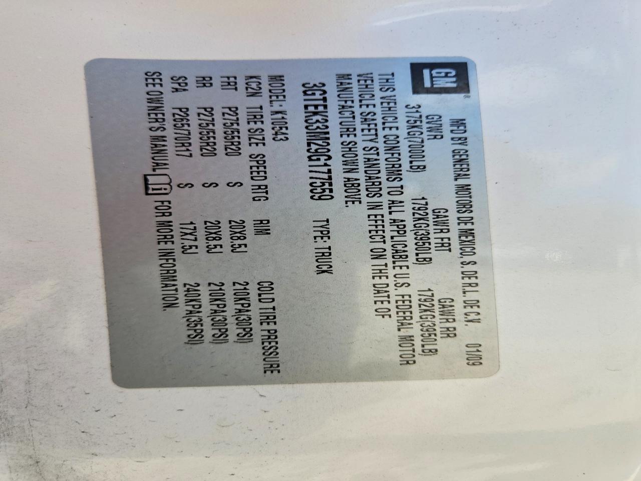 2009 GMC Sierra K1500 SLT