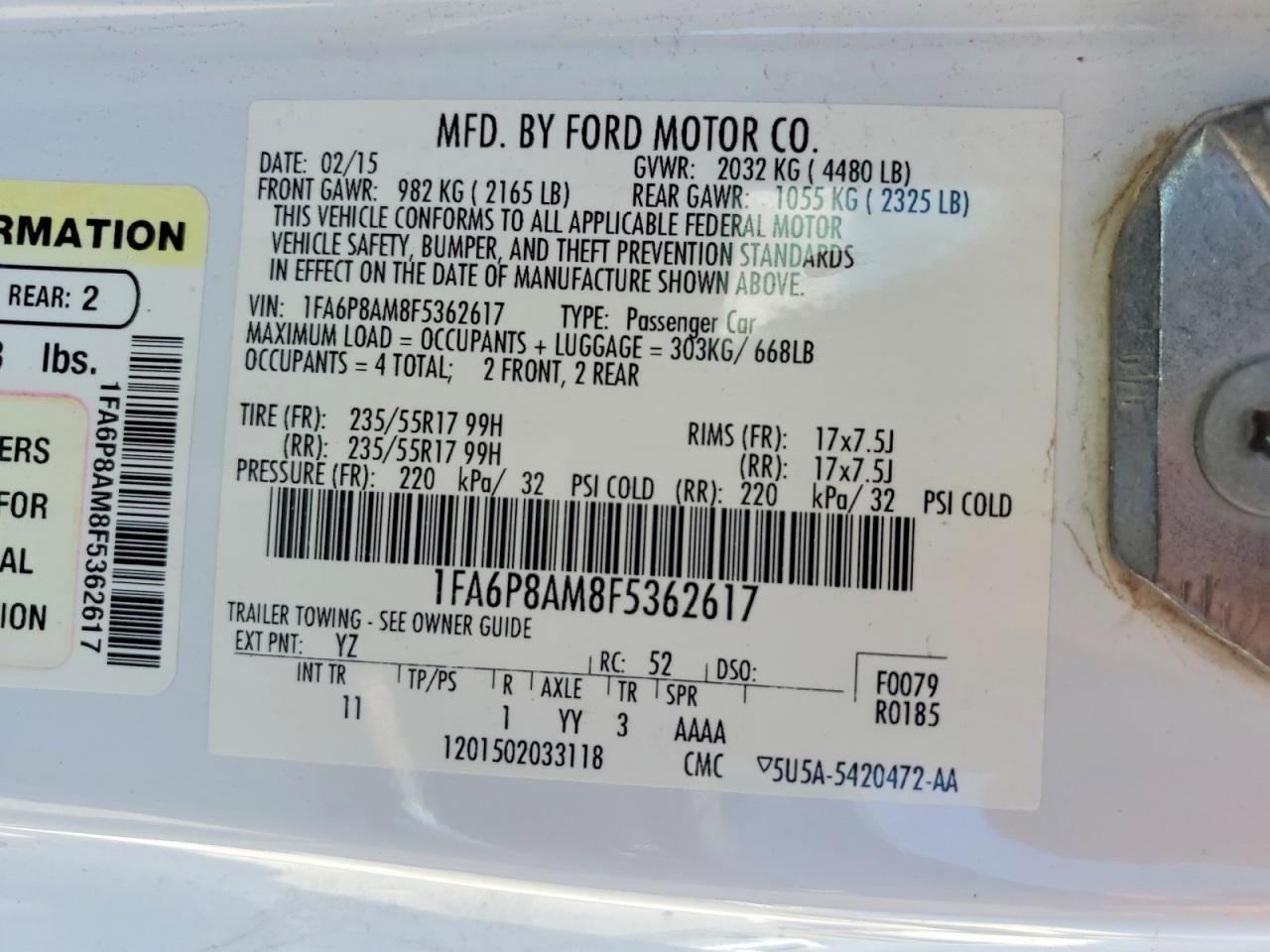 2015 Ford Mustang