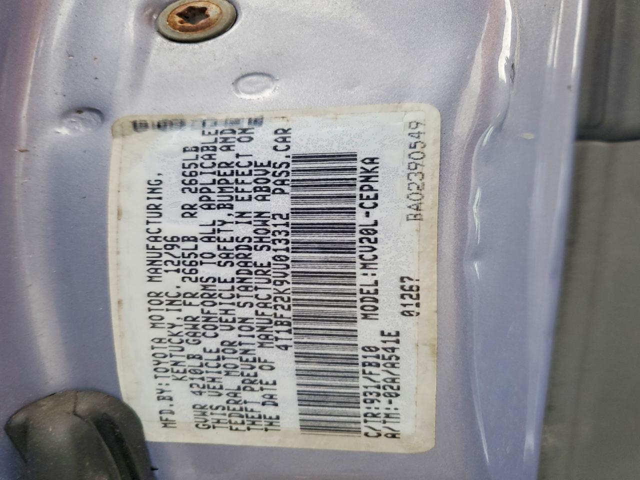 1997 Toyota Camry le V6
