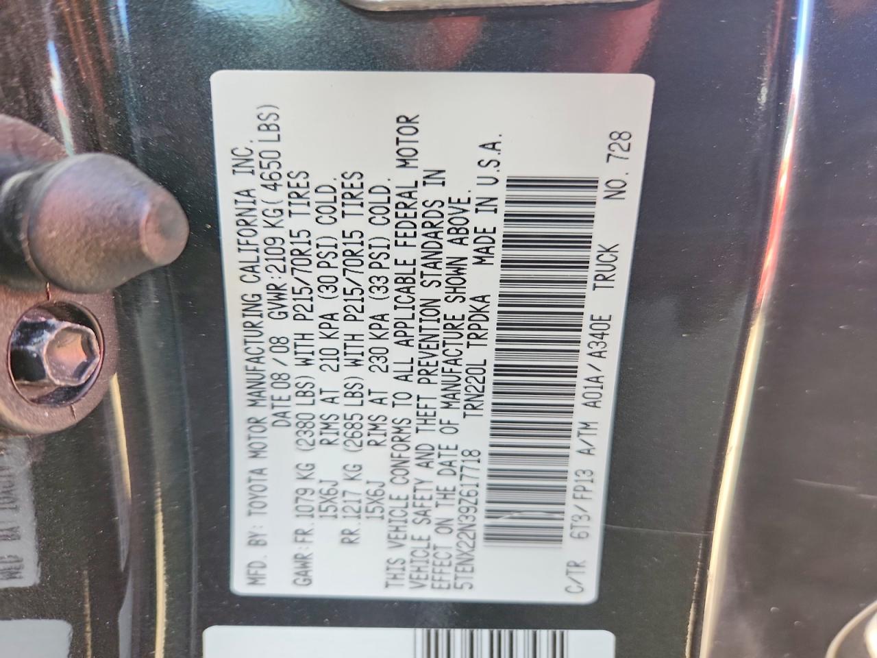 2009 Toyota Tacoma Base
