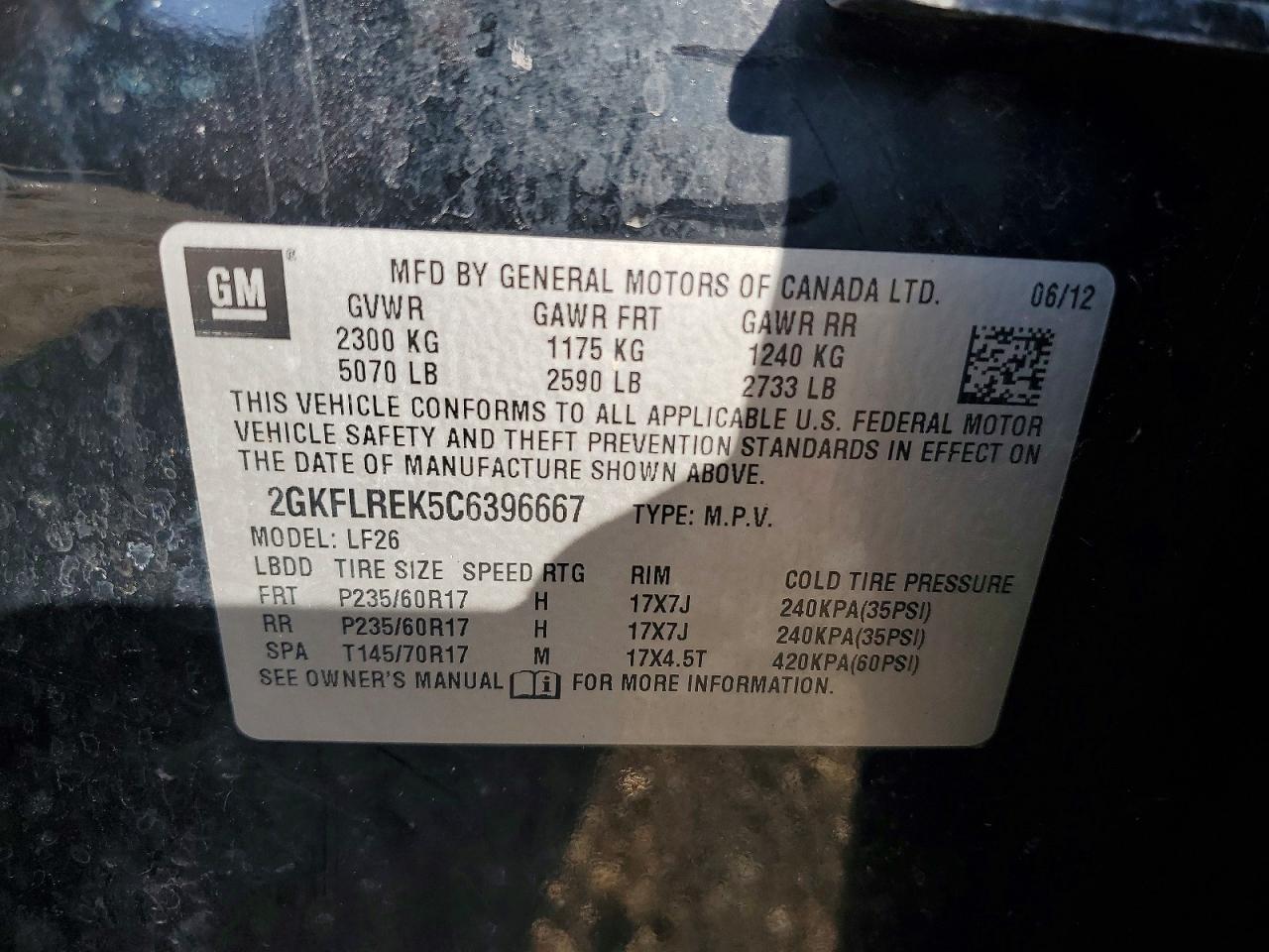 2012 GMC Terrain sle