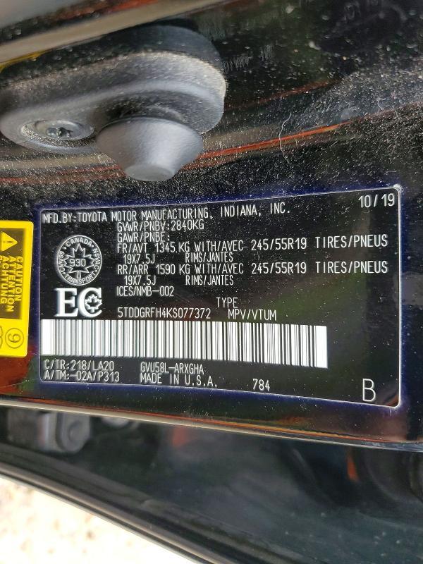 2019 Toyota Highlander Hybrid Limited