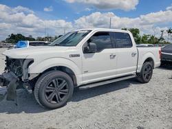 Salvage trucks for sale at Riverview, FL auction: 2015 Ford F150 Supercrew