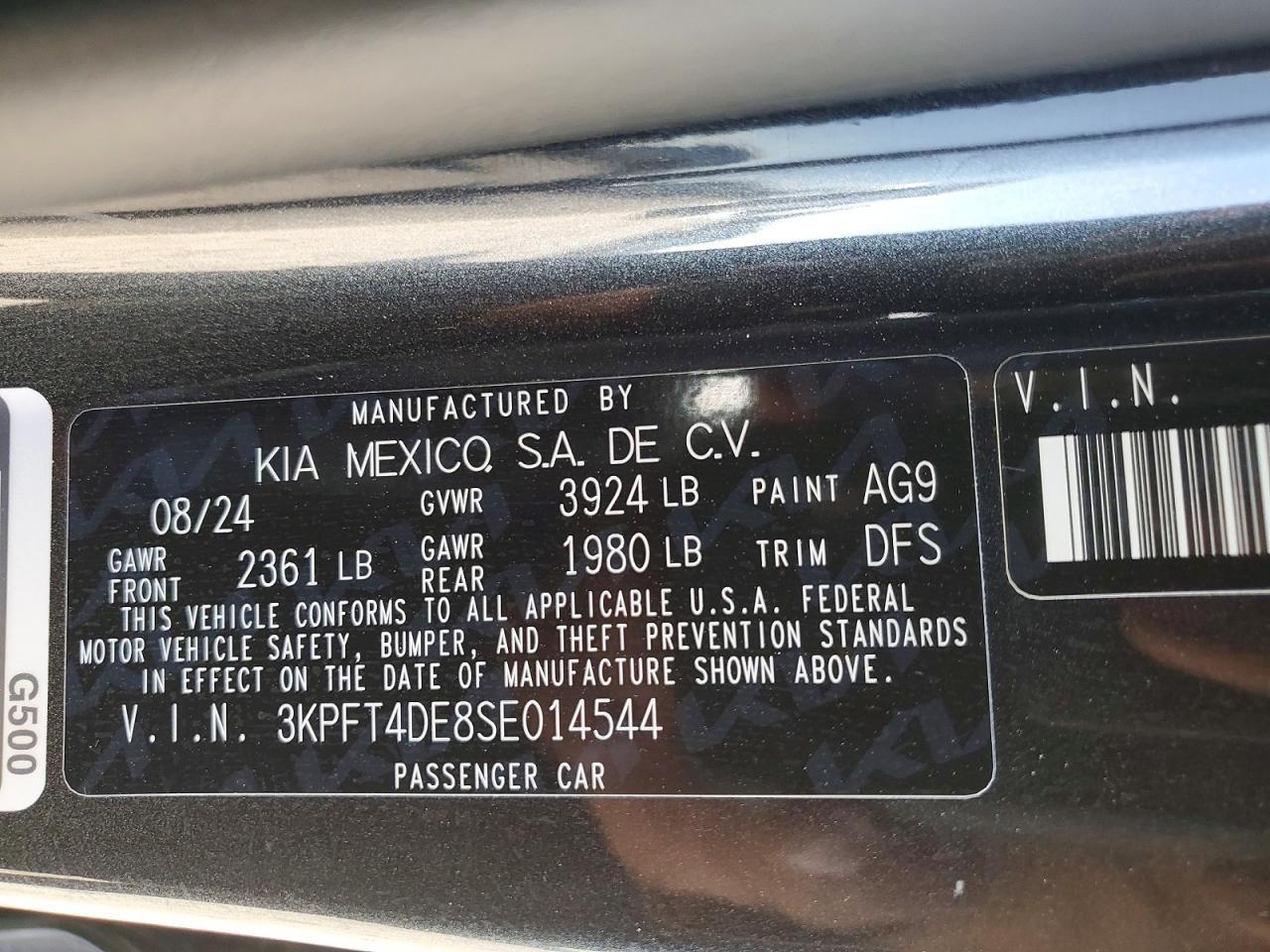 2025 KIA K4 lxs
