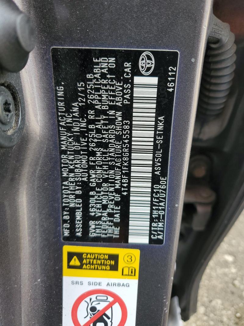2016 Toyota Camry le