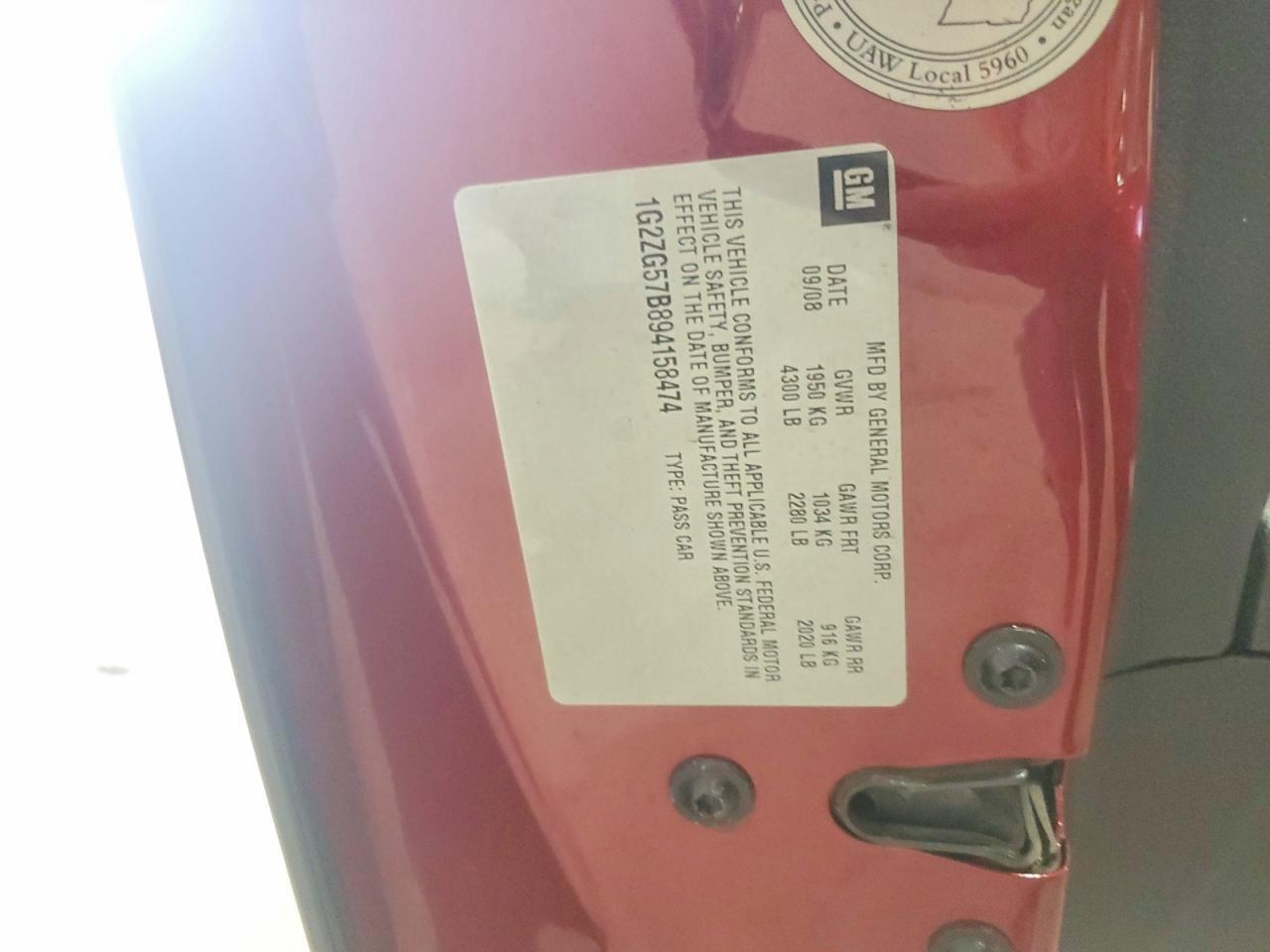 2009 Pontiac G6