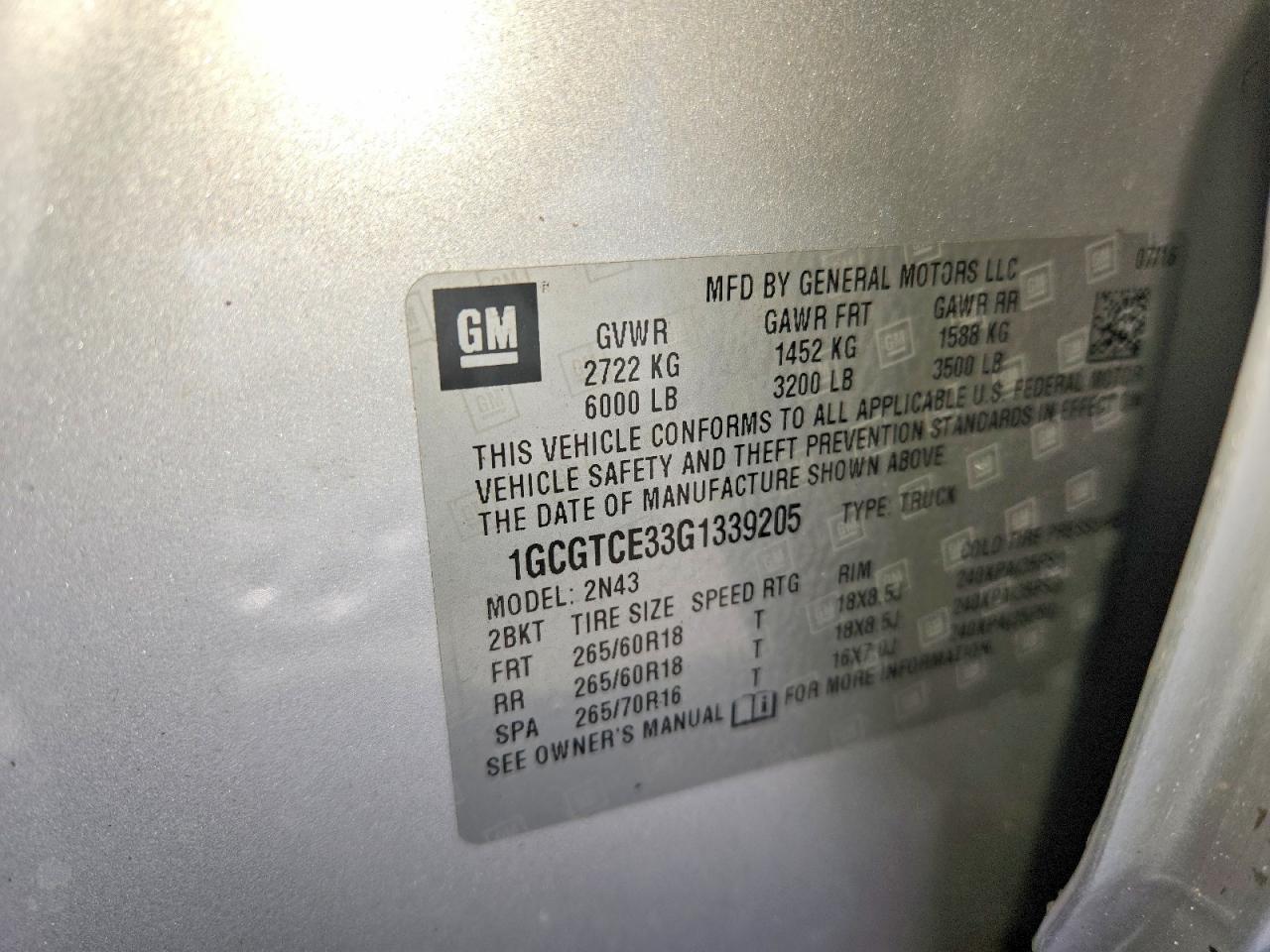 2016 Chevrolet Colorado LT