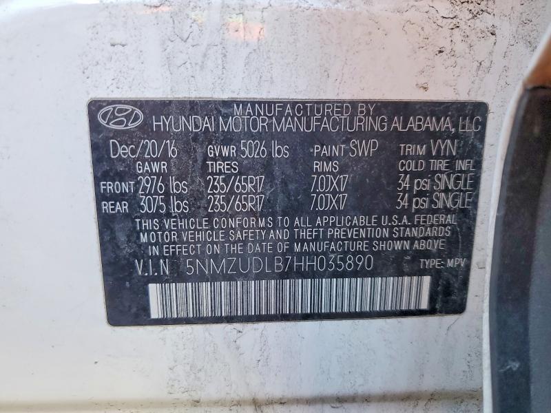 2017 Hyundai Santa fe Sport 2.4l