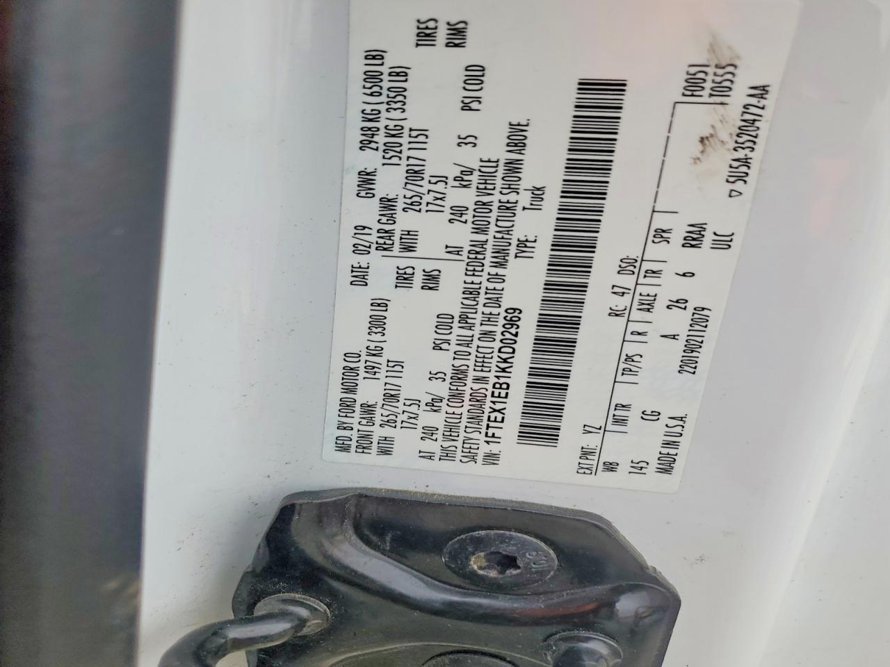 2019 Ford F150 Super Cab