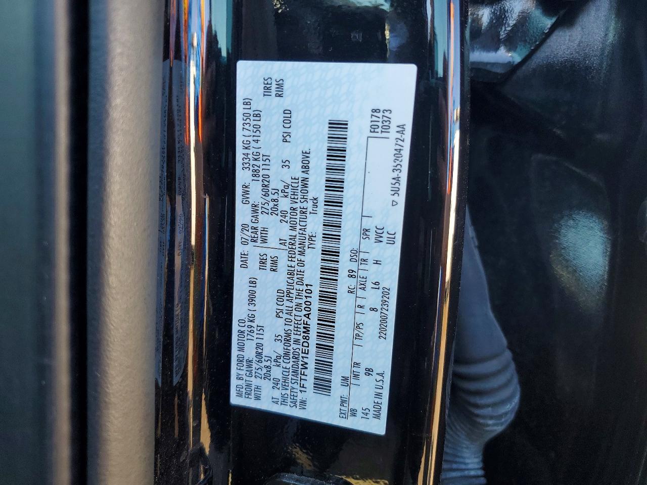 2021 Ford F150 Supercrew