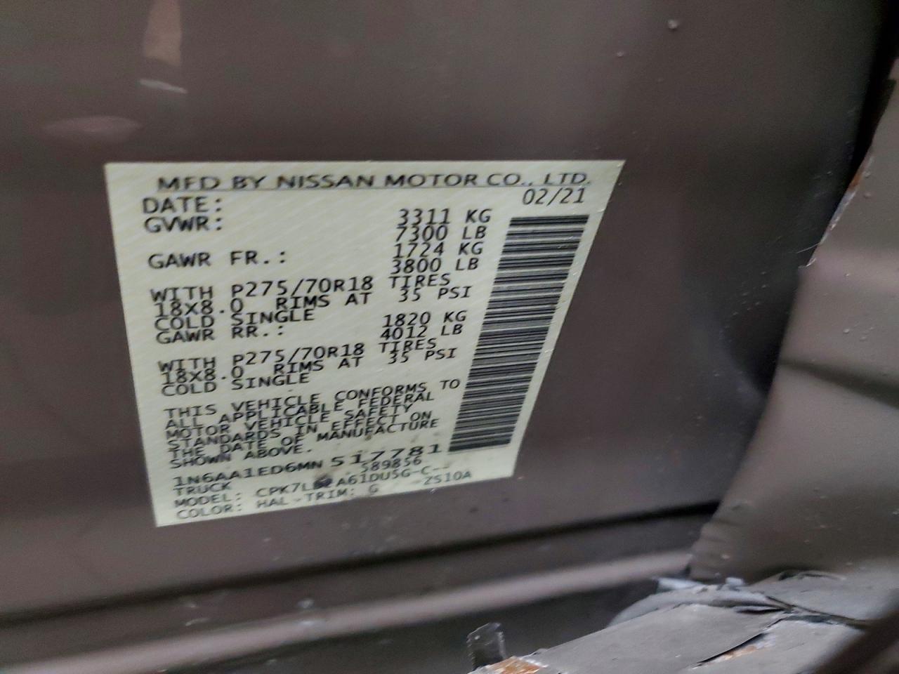 2021 Nissan Titan PRO-4X