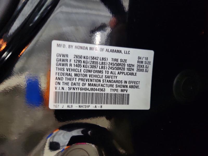 2018 Honda Pilot Elite