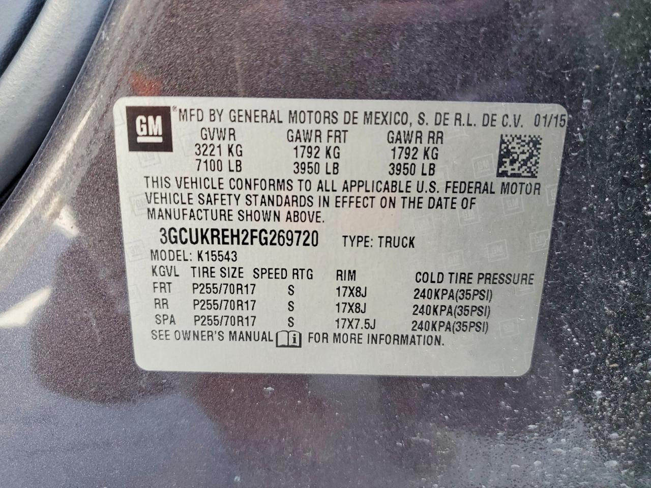 2015 Chevrolet Silverado K1500 LT