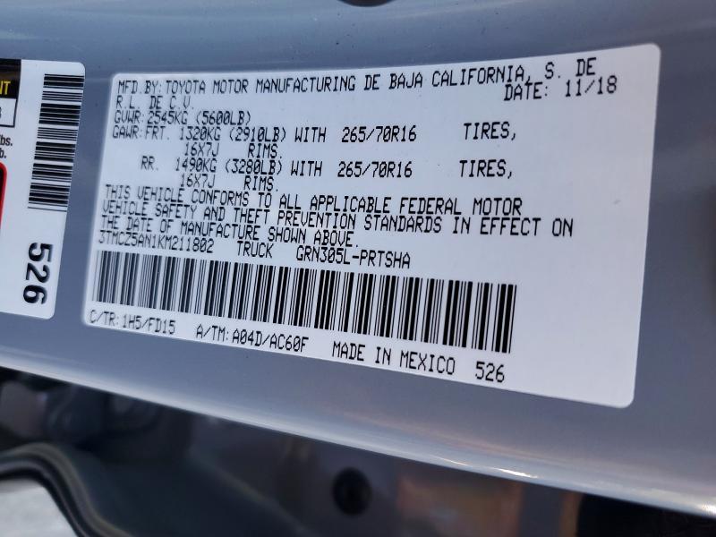 2019 Toyota Tacoma TRD OFF-Road