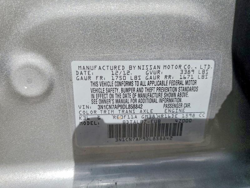 2013 Nissan Versa 1.6 s