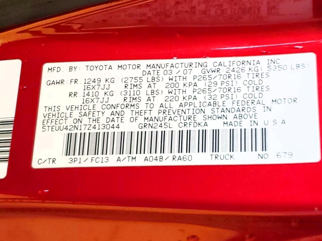 2007 Toyota Tacoma V6