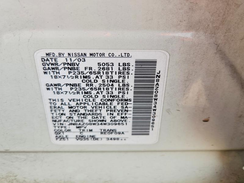 2004 Nissan Murano sl