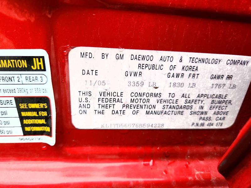 2006 Chevrolet Aveo Base