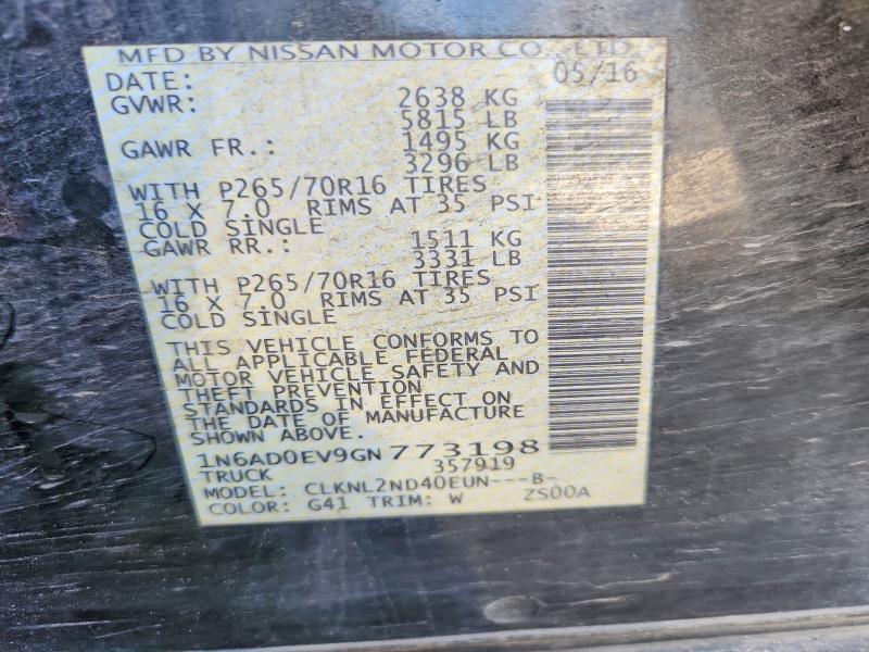 2016 Nissan Frontier SV