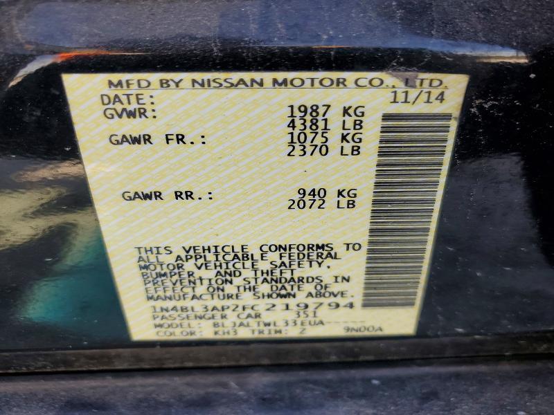 2015 Nissan Altima 3.5 sl