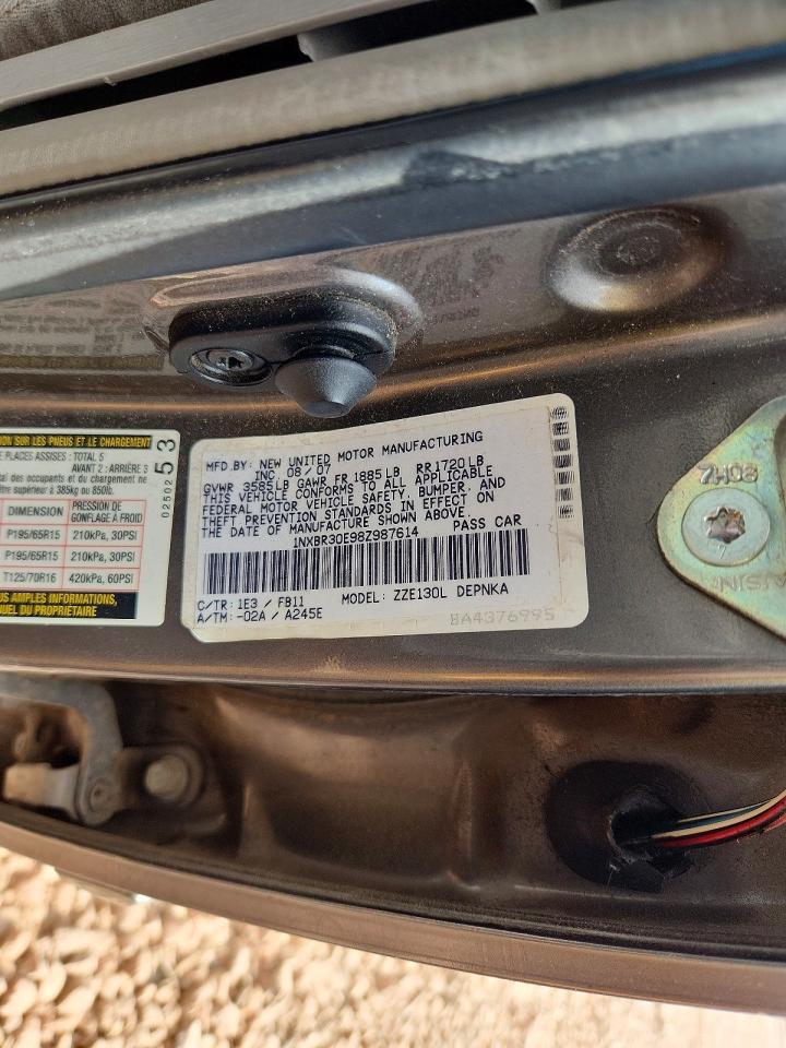 2008 Toyota Corolla le
