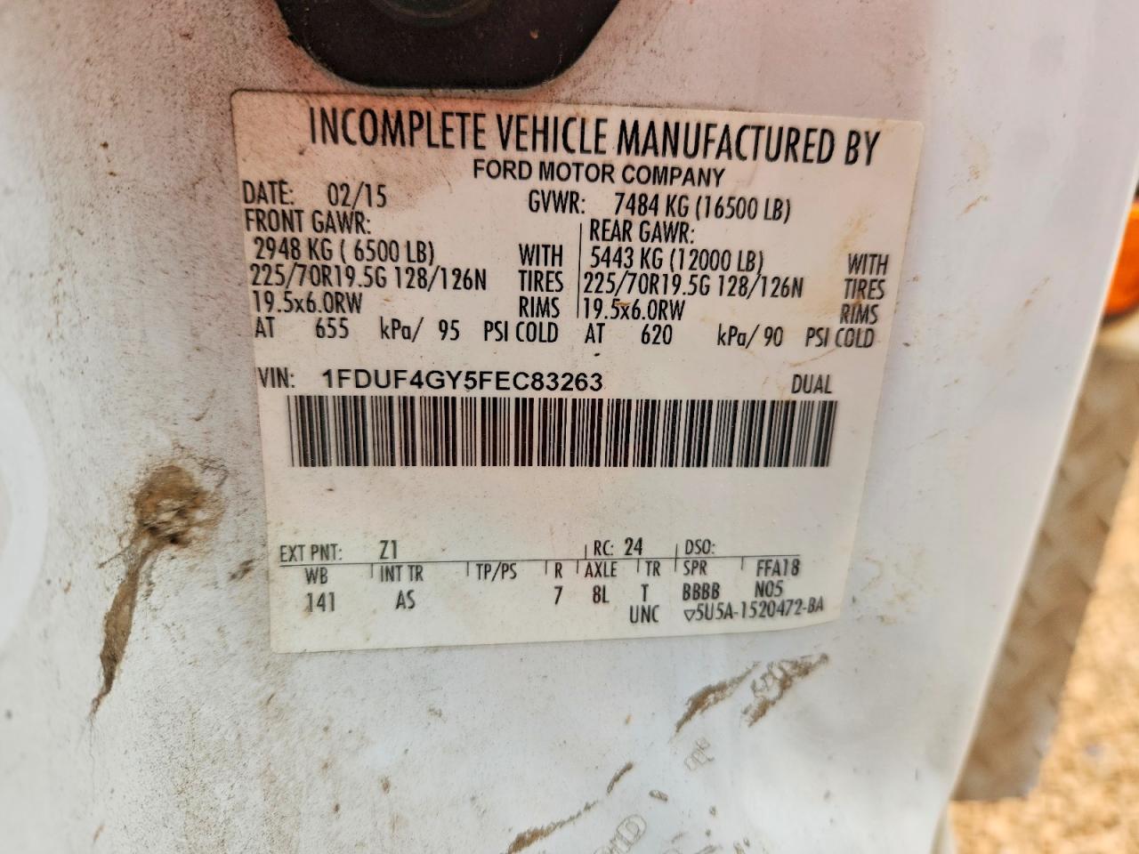 2015 Ford F450 Super Duty Bucket Truck