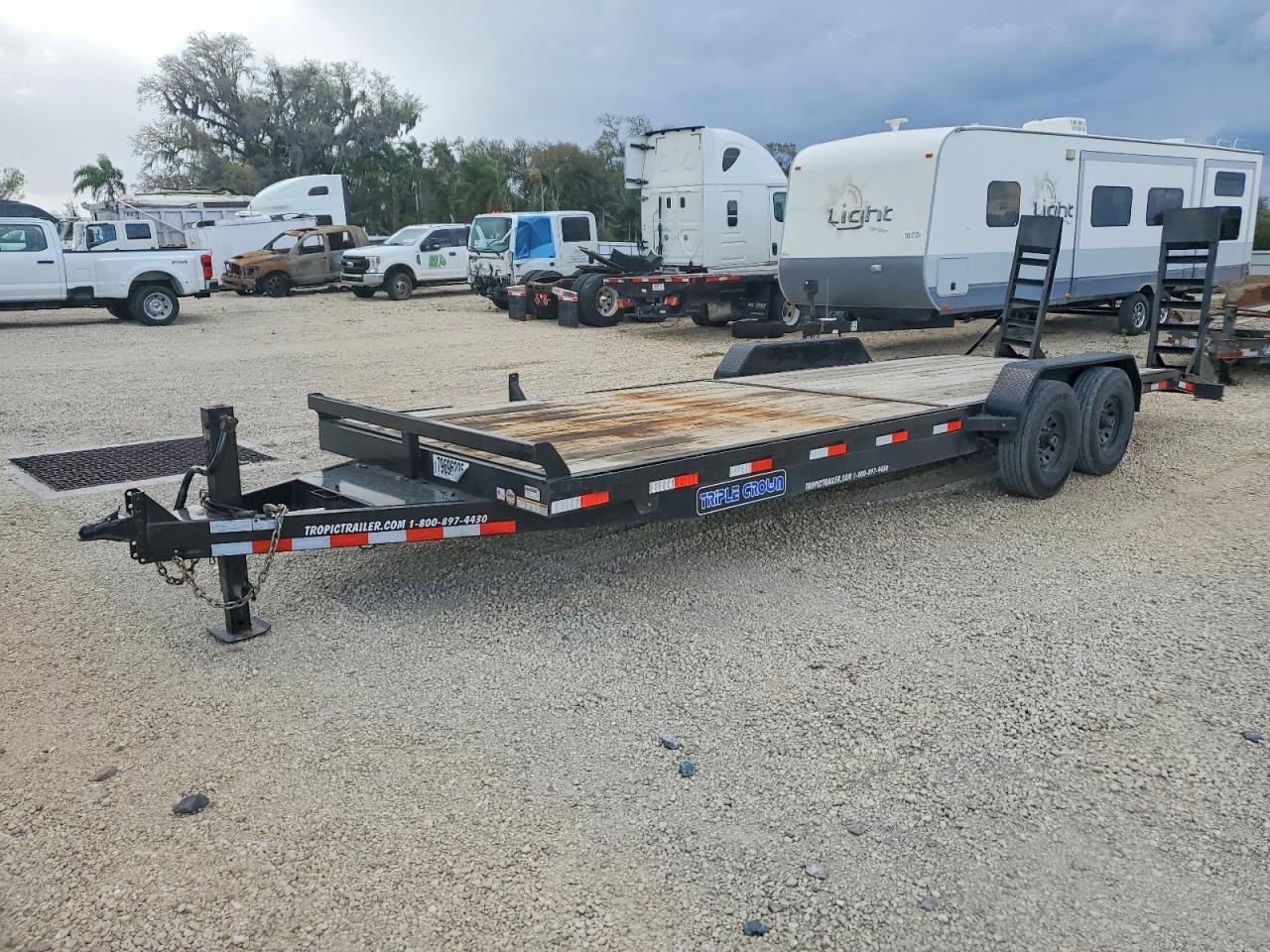 2025 Triple Crown ECF7X2414K Equipment Trailer